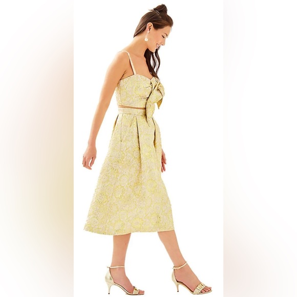 Lilly Pulitzer Dalsey Set Two Piece Gold - Picture 15 of 16